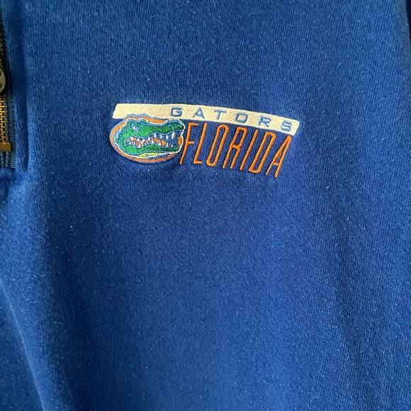Vintage STARTER Mens L Pullover UF Florida Gators Embroidered Fleece Jacket - Picture 2 of 5